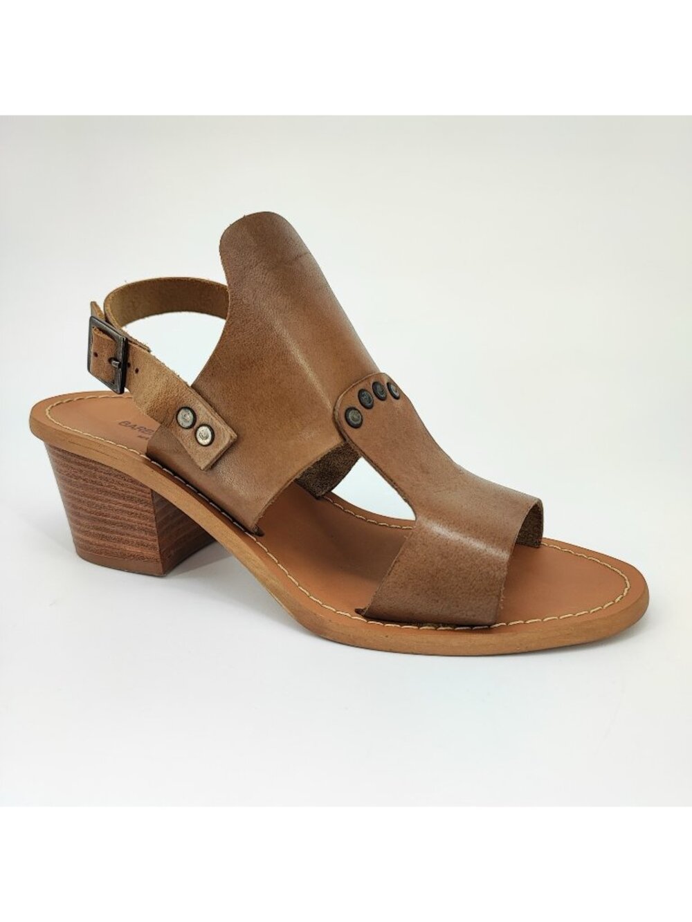 Barbara Barbieri 15621 Women's Size 7 US Sandals Leather Brown Slide 15621